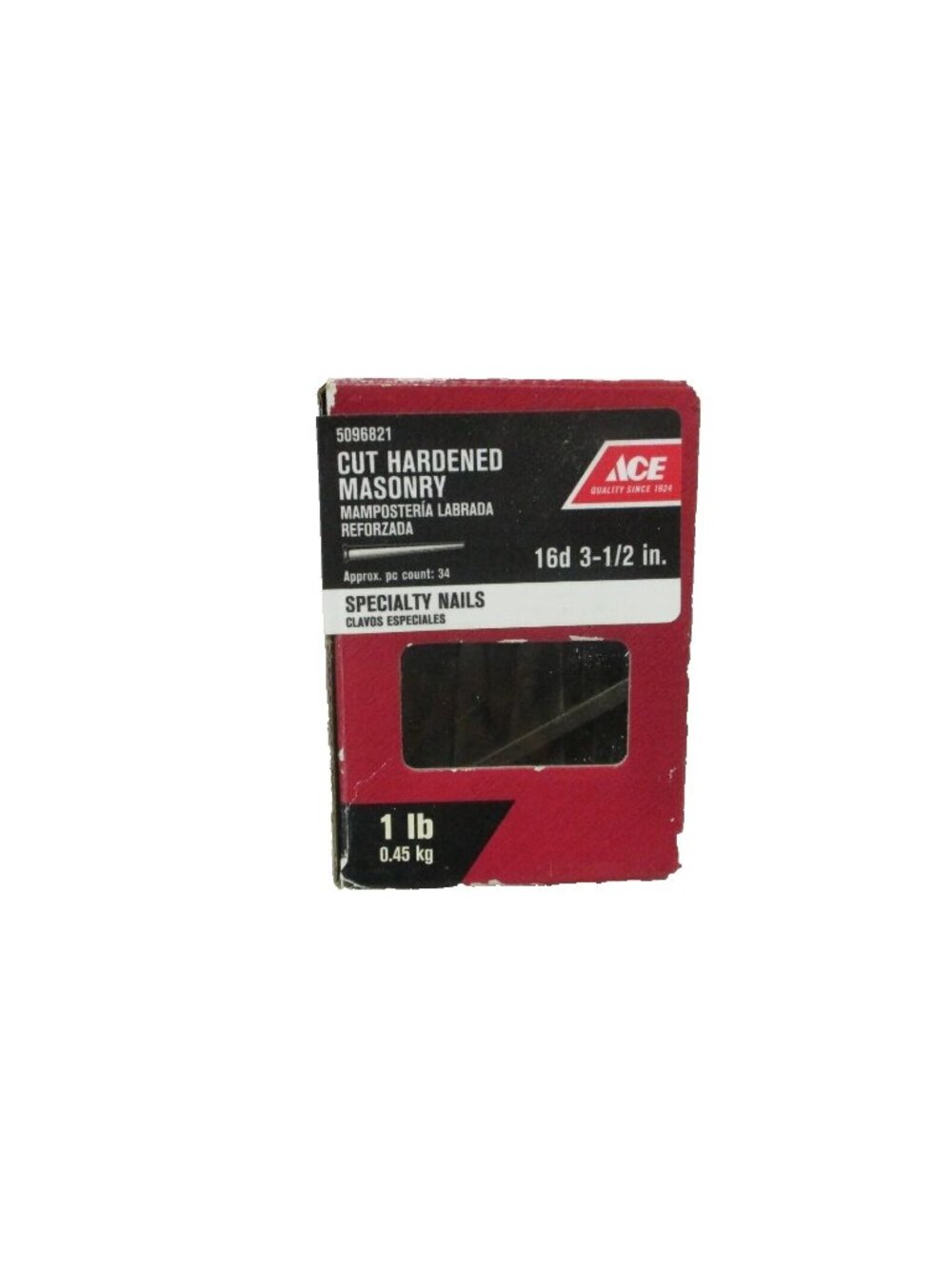 Ace Masonry Cut hardened Nail 16d 3-1/2" 1 lb. 5096821